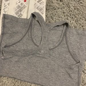 Gray Lululemon Nulu Tank Top
